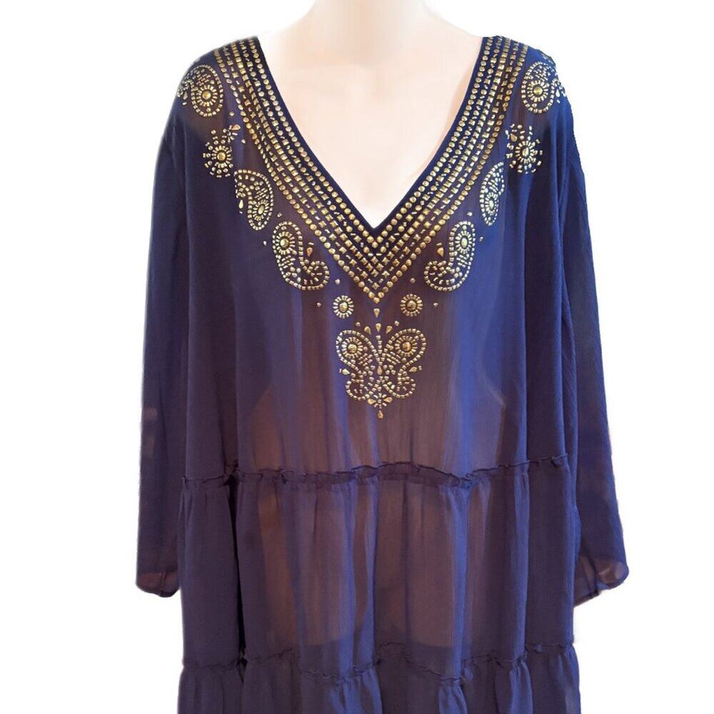 Roaman's Bathing Suit Cover Up  Tunic Women's Size 28W